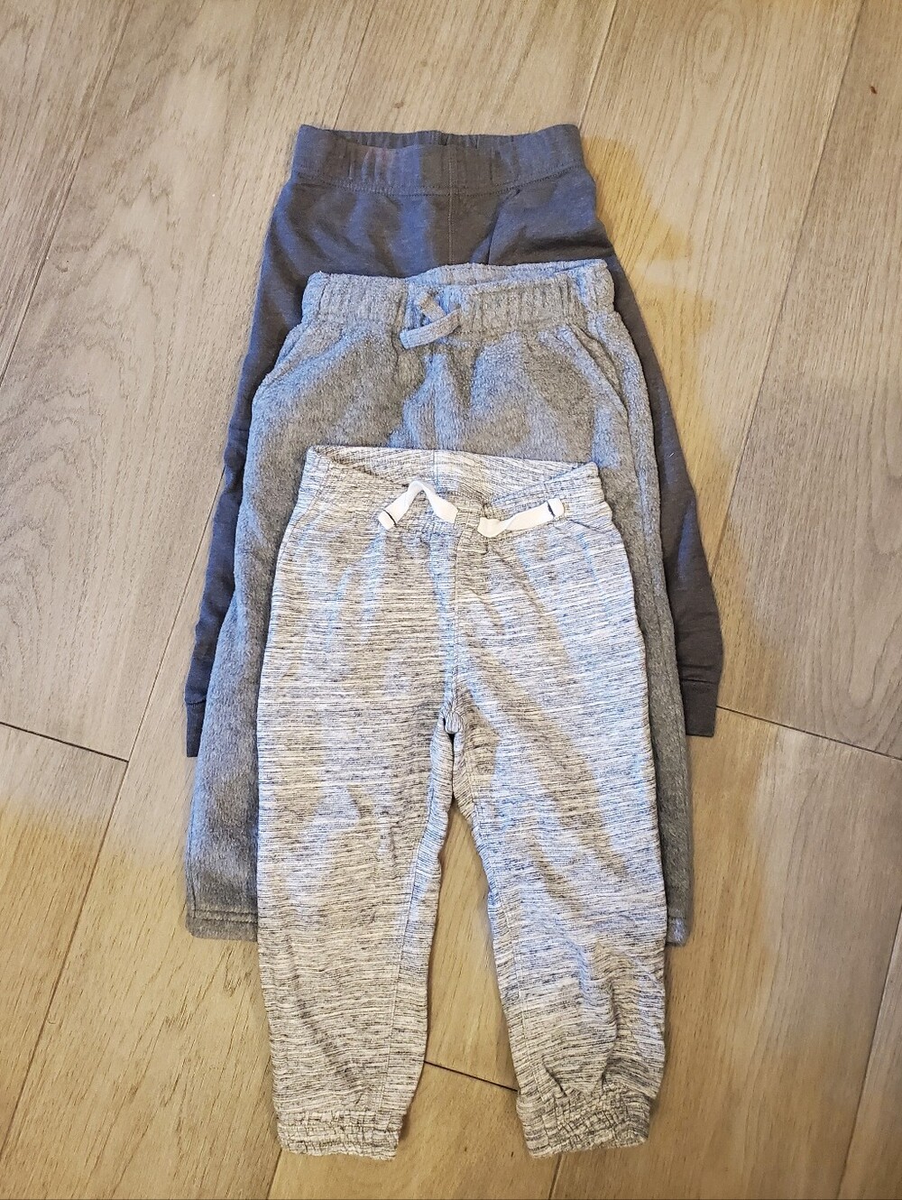 Kids Gray Jogger Pants Pack - Soft Casual Bottoms
